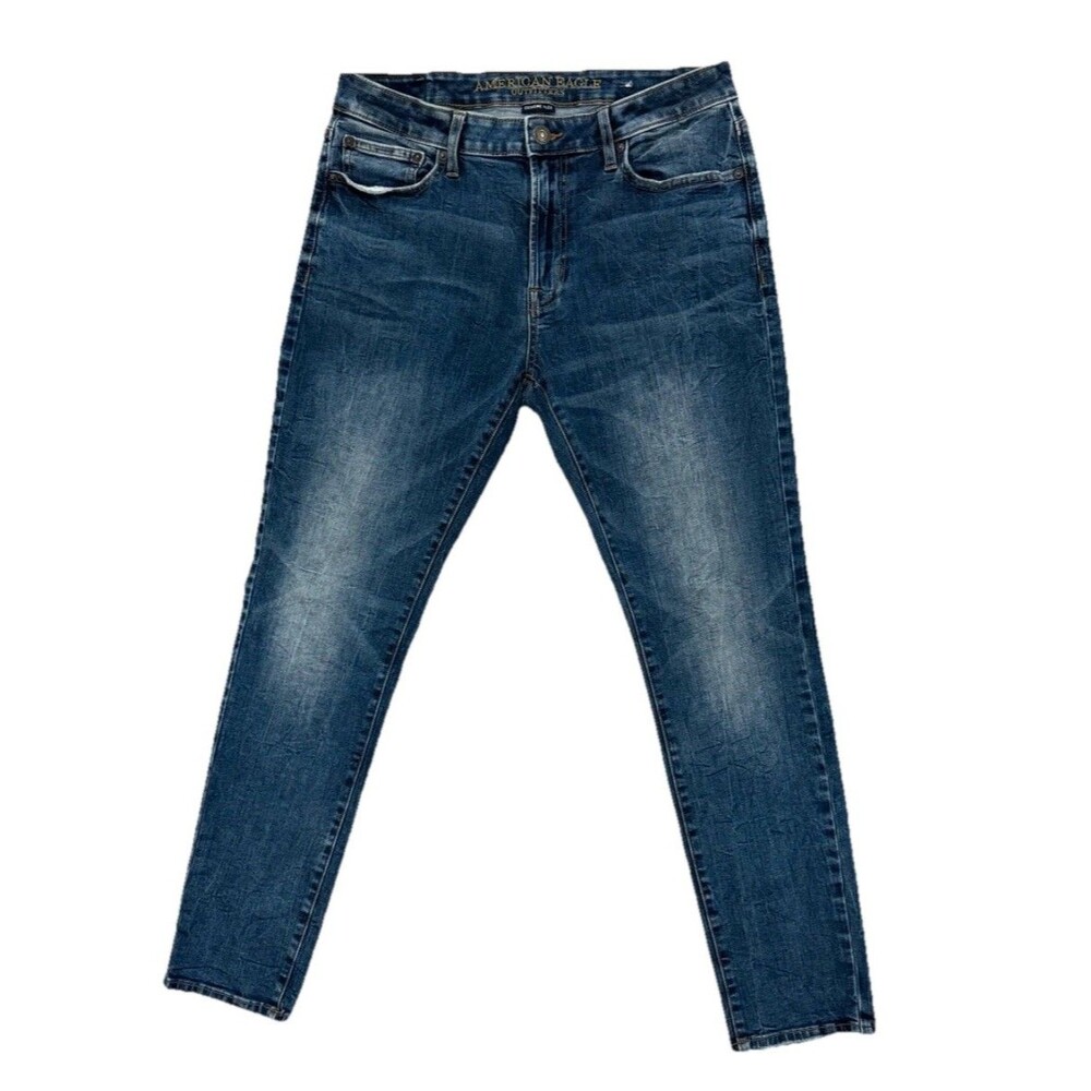 American Eagle Outfitters Mens Skinny Jeans- Extreme Flex Classic wash, size 33 - Picture 1 of 9